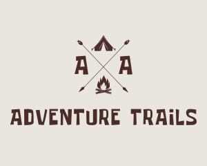 Outdoor Campsite Adventure logo design