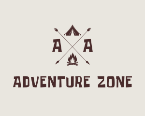 Outdoor Campsite Adventure logo design