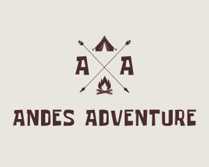 Outdoor Campsite Adventure logo design