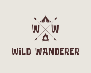 Outdoor Campsite Adventure logo design