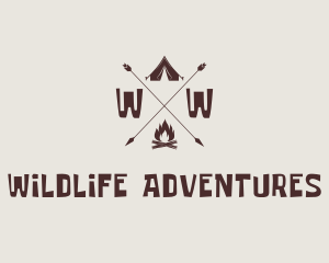 Outdoor Campsite Adventure logo design