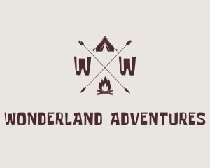 Outdoor Campsite Adventure logo design