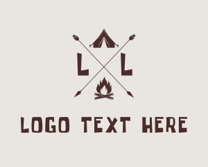 Adventure - Campsite Adventure Letter logo design