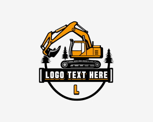 Contractor - Excavator Builder Construction logo design