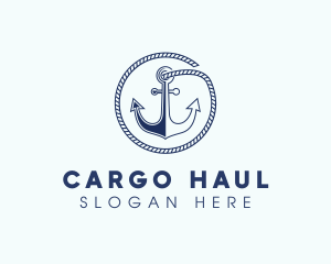 Ship Marine Anchor logo design