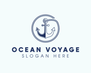 Ship Marine Anchor logo design