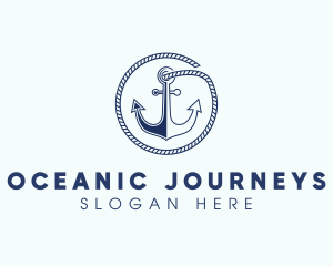 Voyage - Ship Marine Anchor logo design