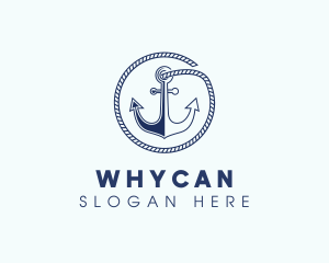 Vessel - Ship Marine Anchor logo design