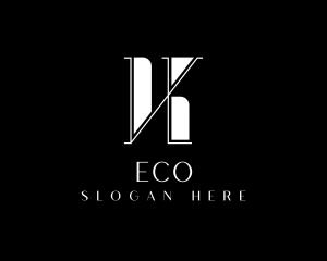 Luxury Elegant Business Letter K Logo