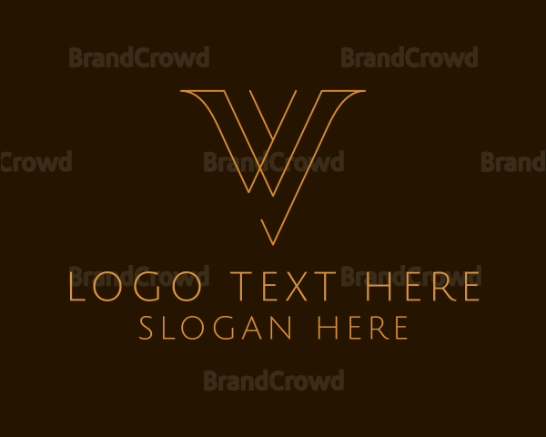 Startup Business Letter V Logo