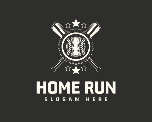 Vintage Baseball Emblem logo design