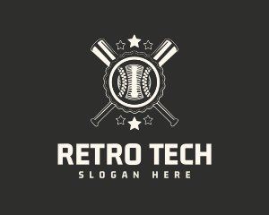 Vintage Baseball Emblem logo design