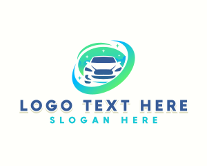 Wash - Auto Car Wash Cleaning logo design