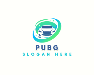 Auto Car Wash Cleaning Logo