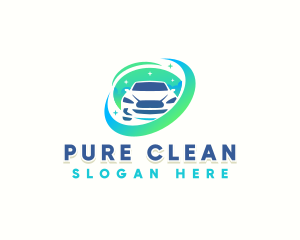 Auto Car Wash Cleaning logo design