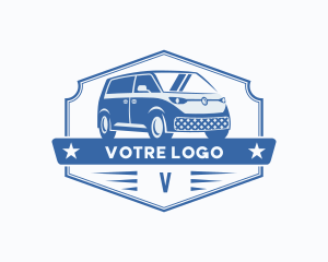 Rental - Camper Van Vehicle logo design