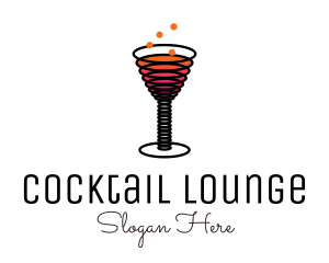 Spring Cocktail Drink logo design