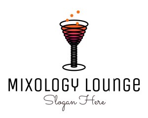 Cocktail - Spring Cocktail Drink logo design