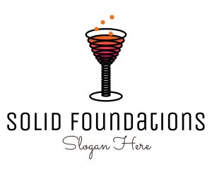 Mixed Drinks - Spring Cocktail Drink logo design