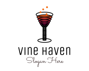 Spring Cocktail Drink logo design