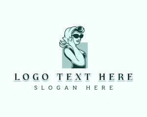 Woman Fashion Model Logo