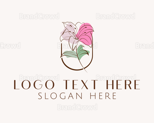 Floral Beauty Cosmetics Logo