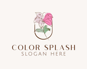 Floral Beauty Cosmetics logo design