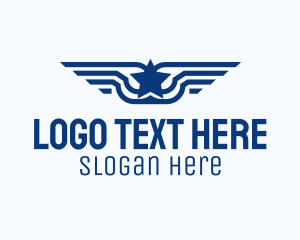 Rank - Star Wings Aviation logo design