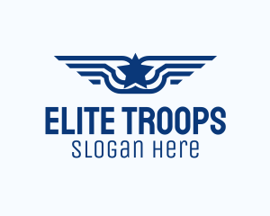 Troops - Star Wings Aviation logo design