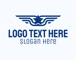 Sergeant - Star Wings Aviation logo design