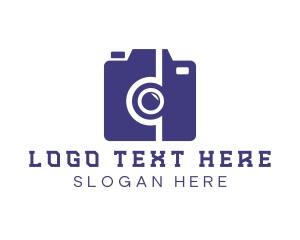 Photograph - Minimalist Camera Monogram logo design