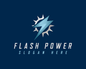 Power Lightning Electricity logo design