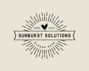 Sunburst - Chicken Poultry Farm logo design