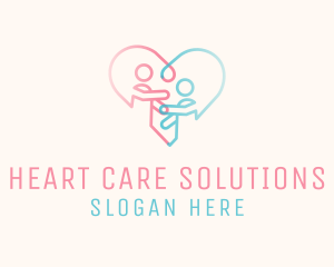 Children Heart Charity logo design