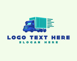 Export - Truck Cargo Delivery logo design