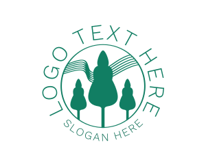 Pine Tree - Green Forest Tree logo design