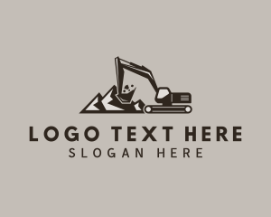 Machine - Builder Excavator Machine logo design