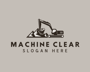 Builder Excavator Machine logo design