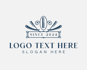 Hairdressing - Razor Grooming Barber logo design