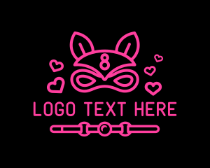 Belt - Mask Bunny Adult Erotic logo design