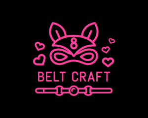 Belt - Mask Bunny Adult Erotic logo design