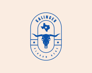 Skull - Texas Cow Skull logo design