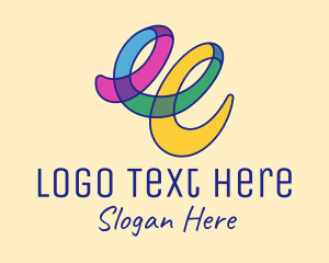 Art Gallery - Colorful Art Scribble logo design