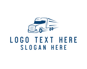 Fast - Delivery Truck Logistics logo design