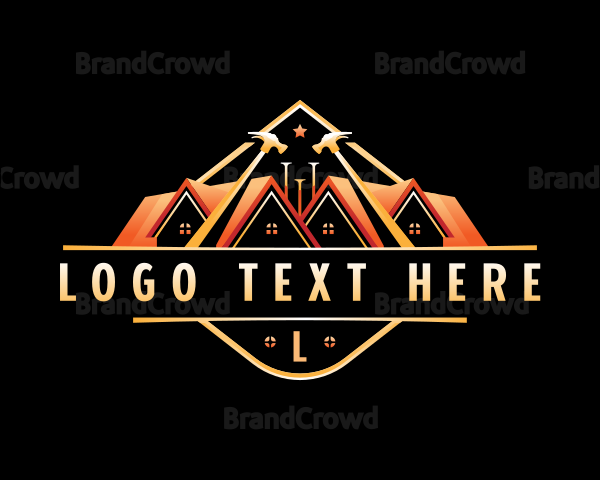 Hammer Contractor Builder Logo