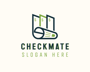 Money Check Document logo design