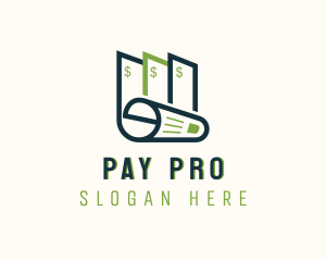 Payment - Money Check Document logo design