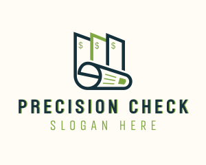 Money Check Document logo design