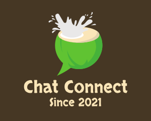 Chatting - Coconut Splash Chat logo design