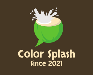 Coconut Splash Chat  logo design